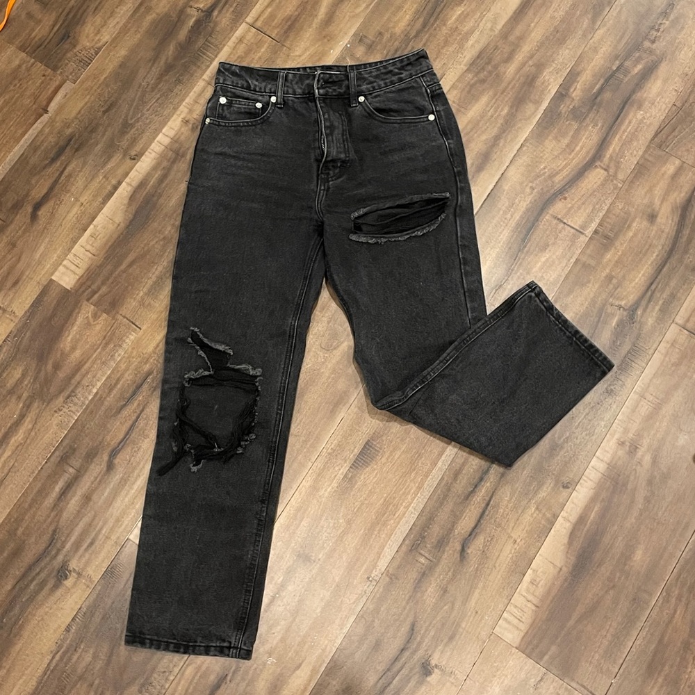 Black ripped Adika jeans
